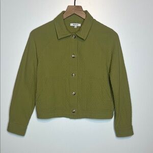 Madewell quilted crop shirt- jacket Extra Small